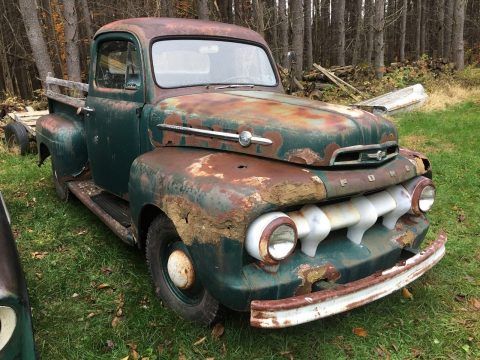 1951 Ford F1 Pickups rat rod patina barn find for sale