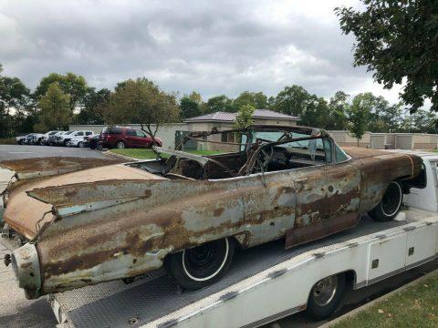 1959 Cadillac DeVille Convertible Barn find Stored 40 Years @ Barn ...