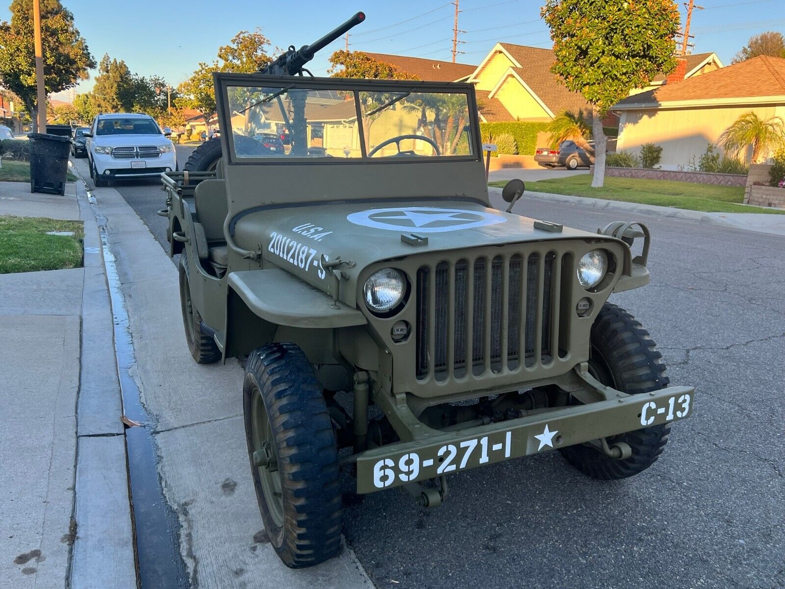 1942 Ford Gpw Script W Resin 50 Cal Wwii Ww2 Jeep Willys Mb Us Army