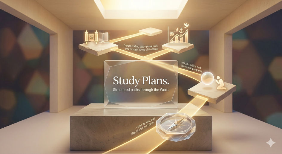 Structured Bible study plans in HolyJot