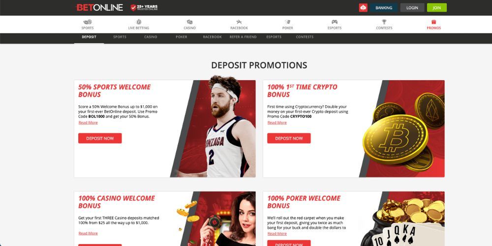 BetOnline Bonuses & Promotions