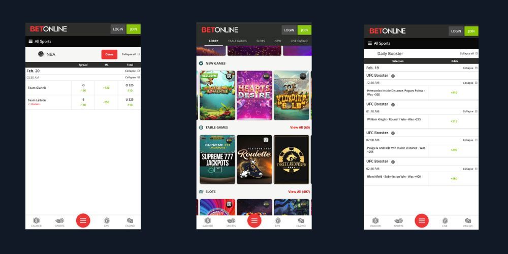 BetOnline Mobile Casino