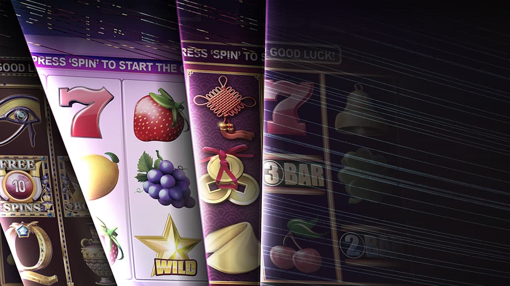 A graphic showcasing various types of free slot machine games.
