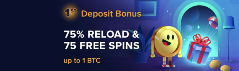 mBitcasino Welcome Bonus Banner