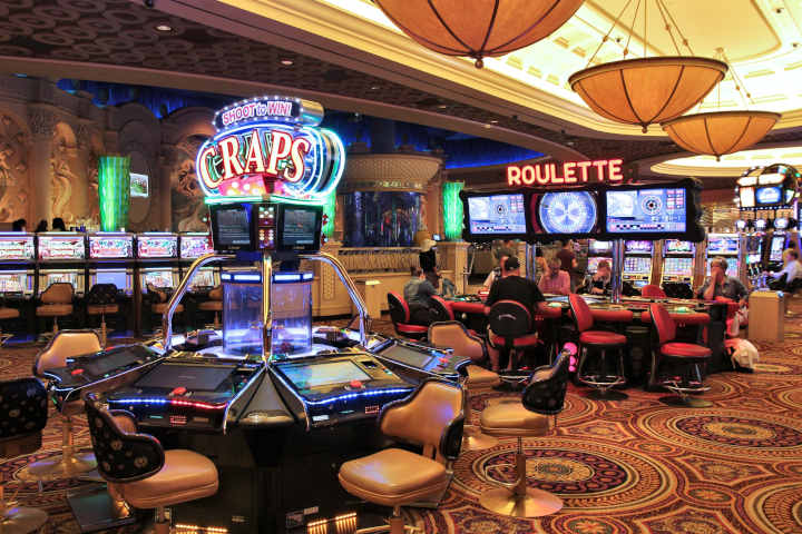 A person walking away from a casino table after a session.