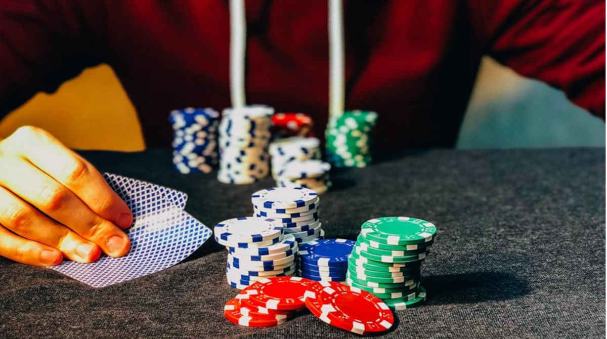 A close-up of a roulette wheel in a casino.