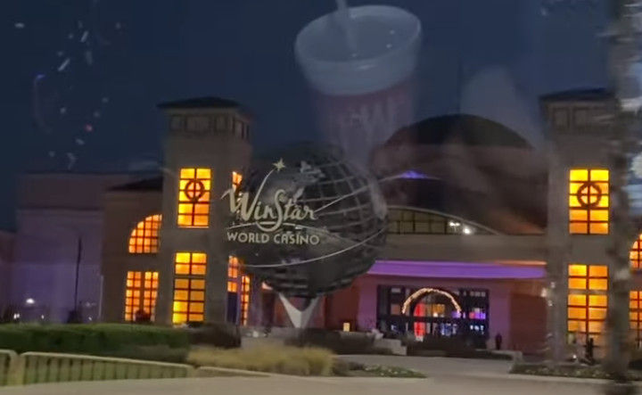 The grand entrance of WinStar World Casino in Oklahoma.