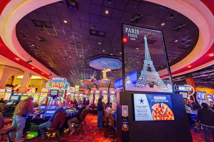 A view of the bustling electronic games floor at WinStar World Casino.