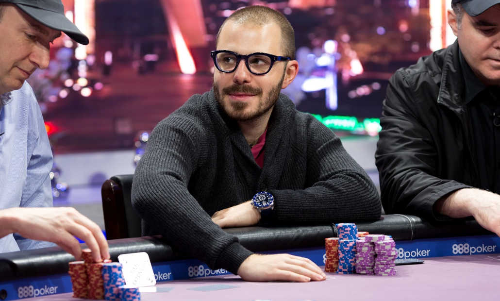 Dan Smith at a poker tournament.