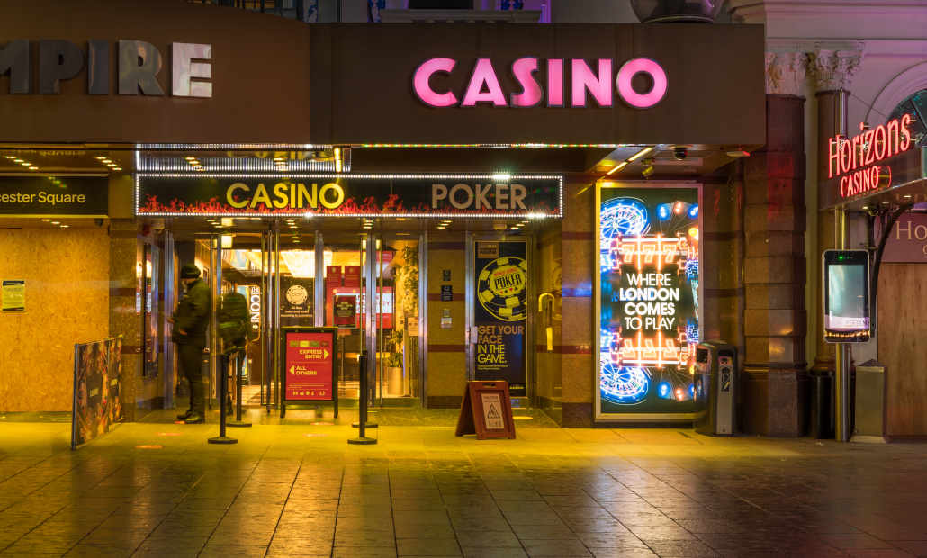 Entrance to the Empire Casino in Leicester Square, London