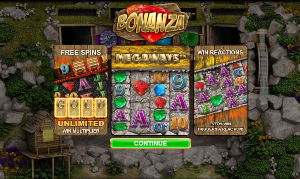 The mining-themed Bonanza slot with Megaways mechanic.