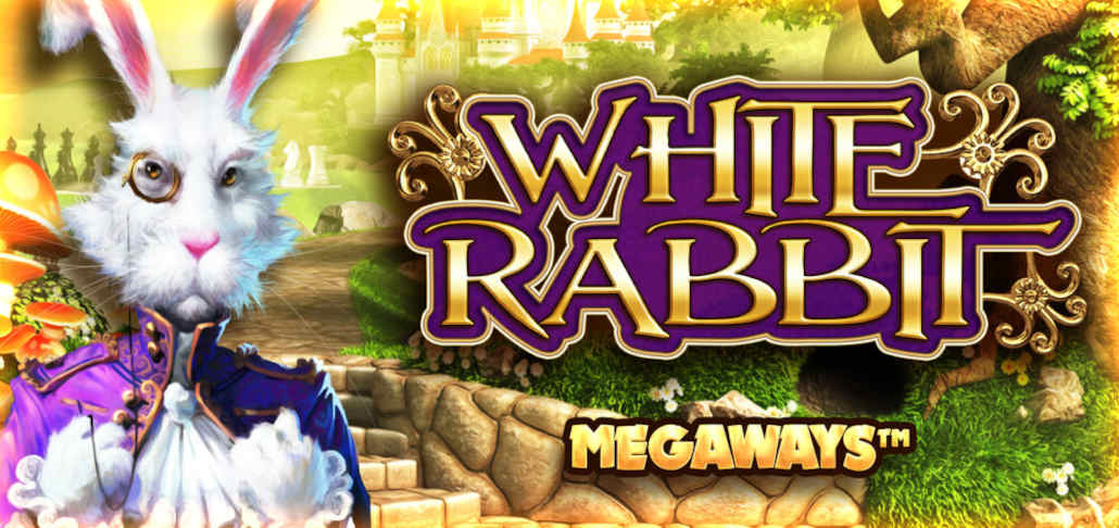 The gameplay screen of White Rabbit Megaways slot.