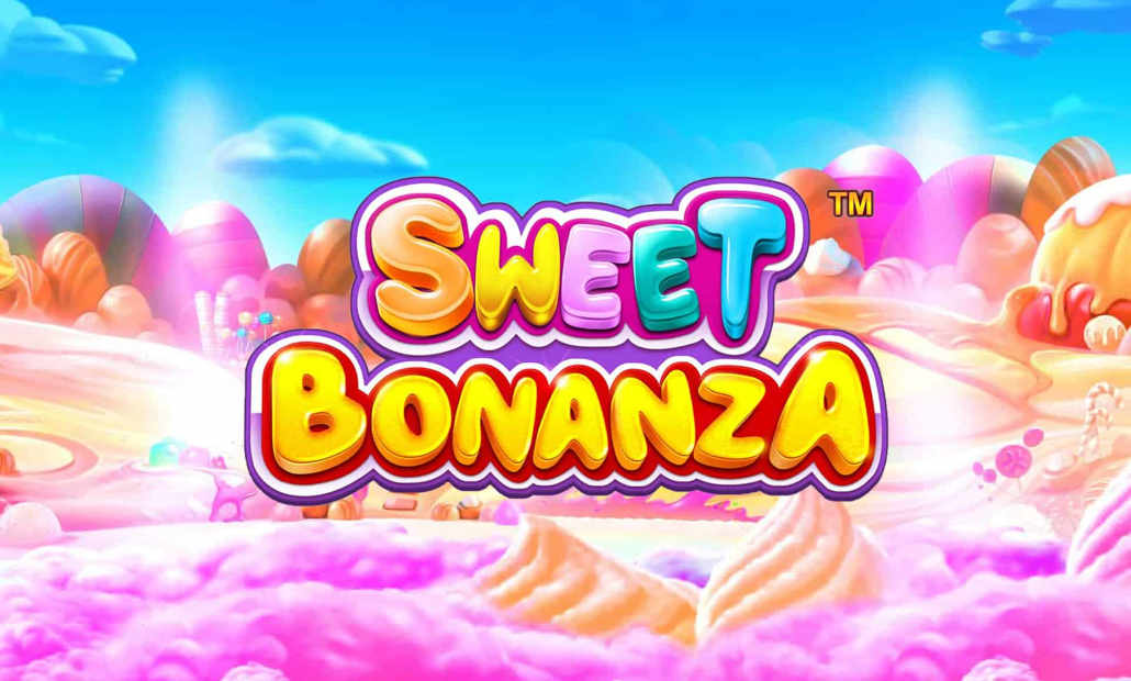 A colourful grid of sweets and fruits from the Sweet Bonanza online slot.