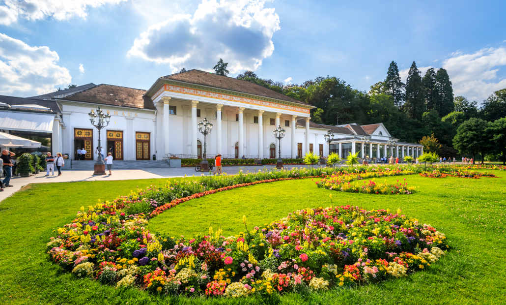 The ornate and luxurious interior of Casino Baden-Baden.