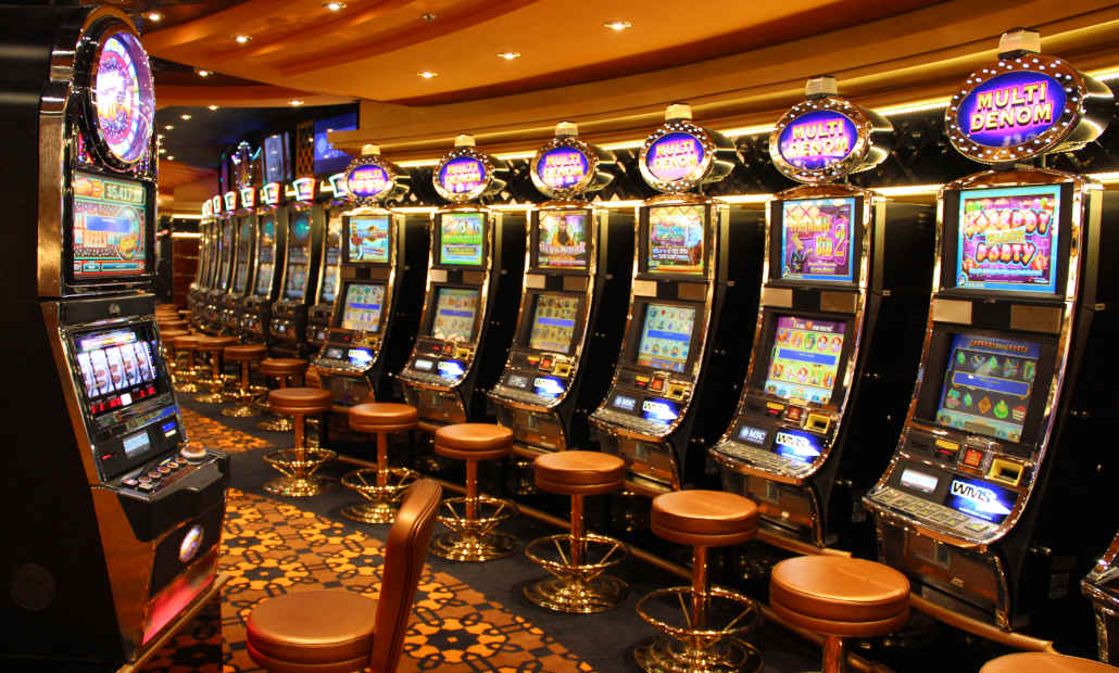 A colorful display of a popular slot game screen.