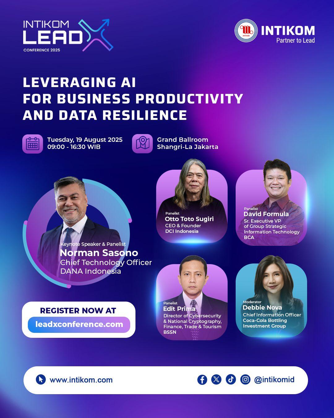 Driving Business Productivity with AI - Skyworx Indonesia Joined Intikom LeadX Conference 2025
