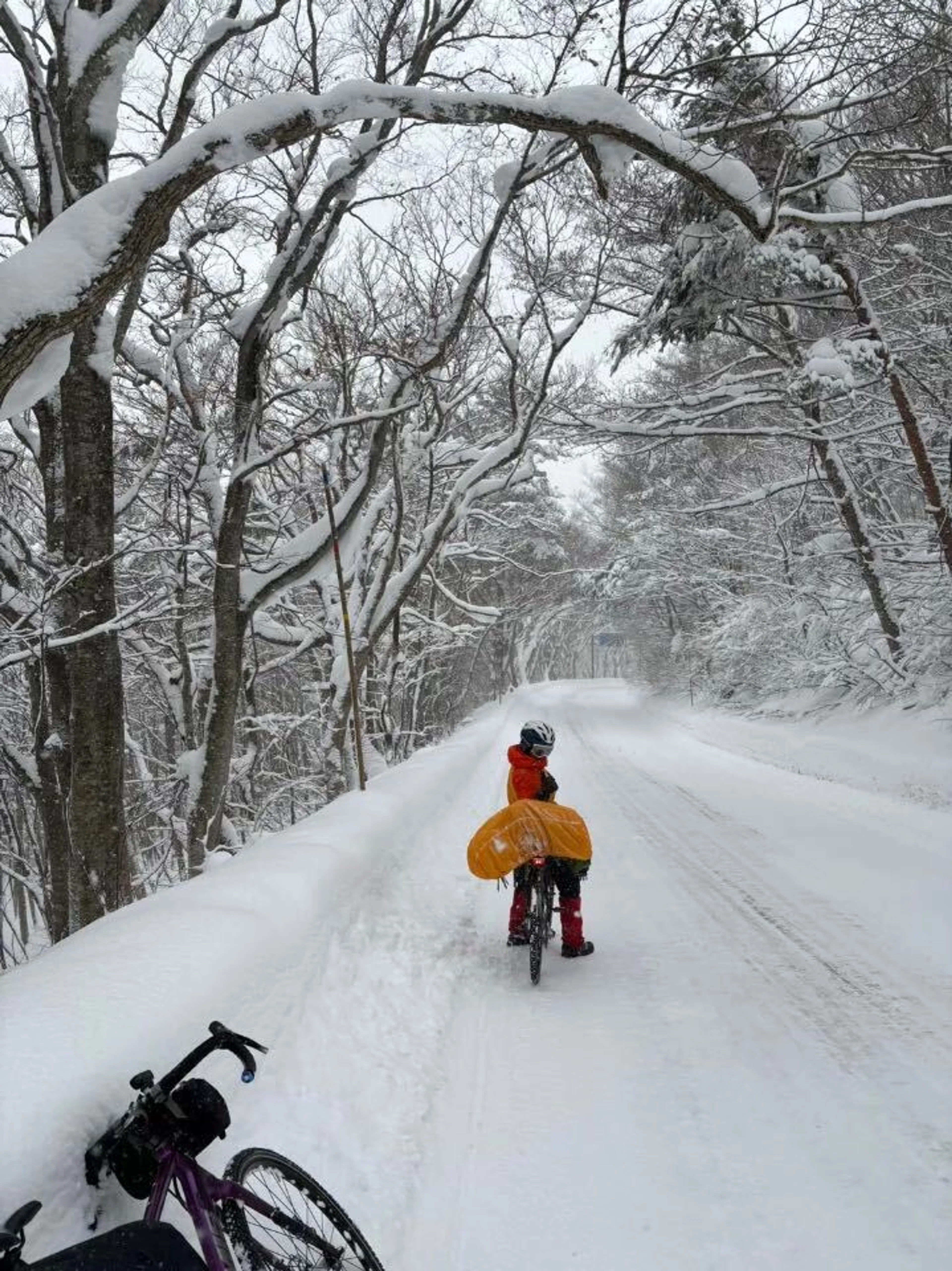 雪道楽しかった