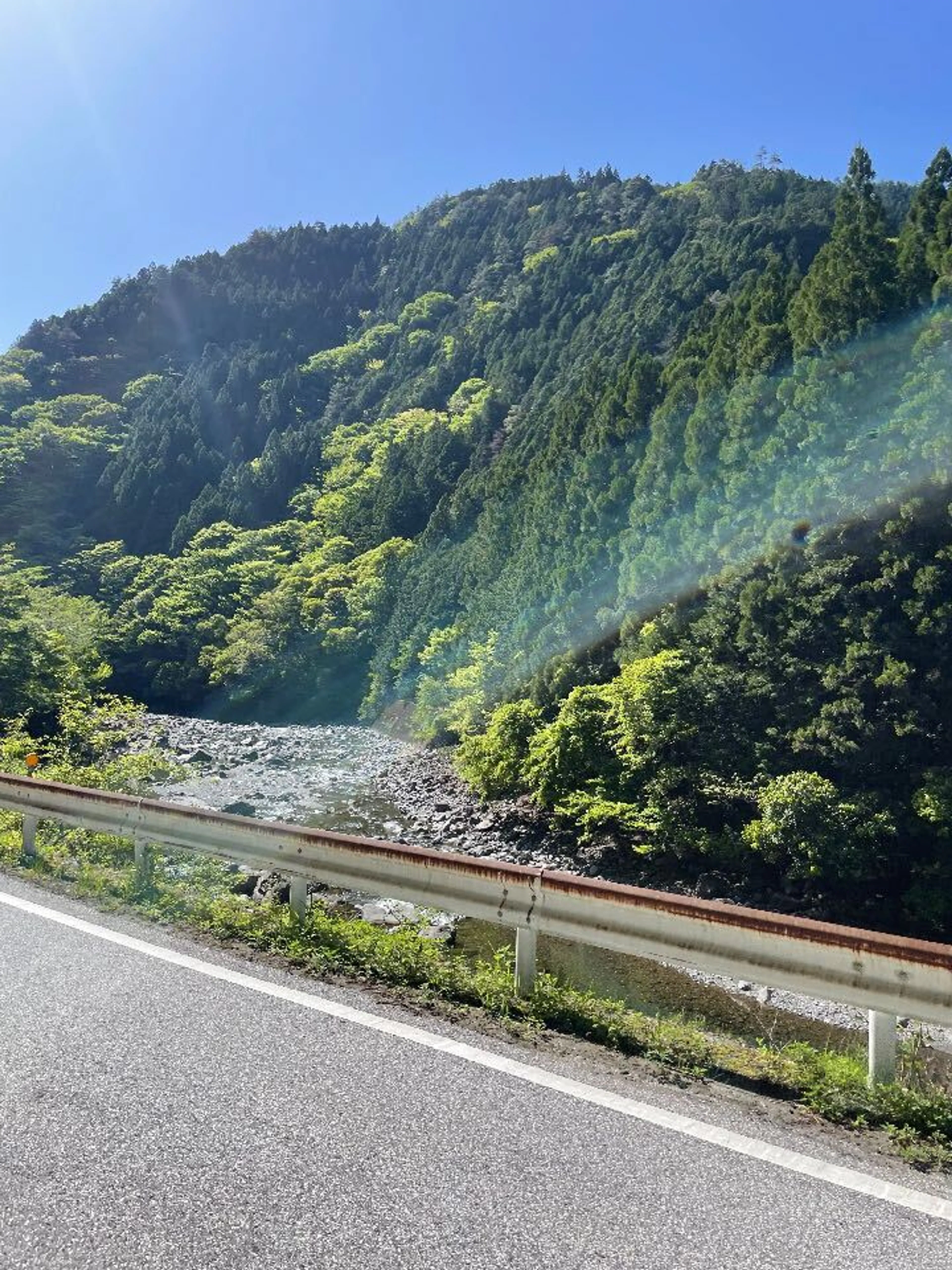 四国の川沿いの雰囲気