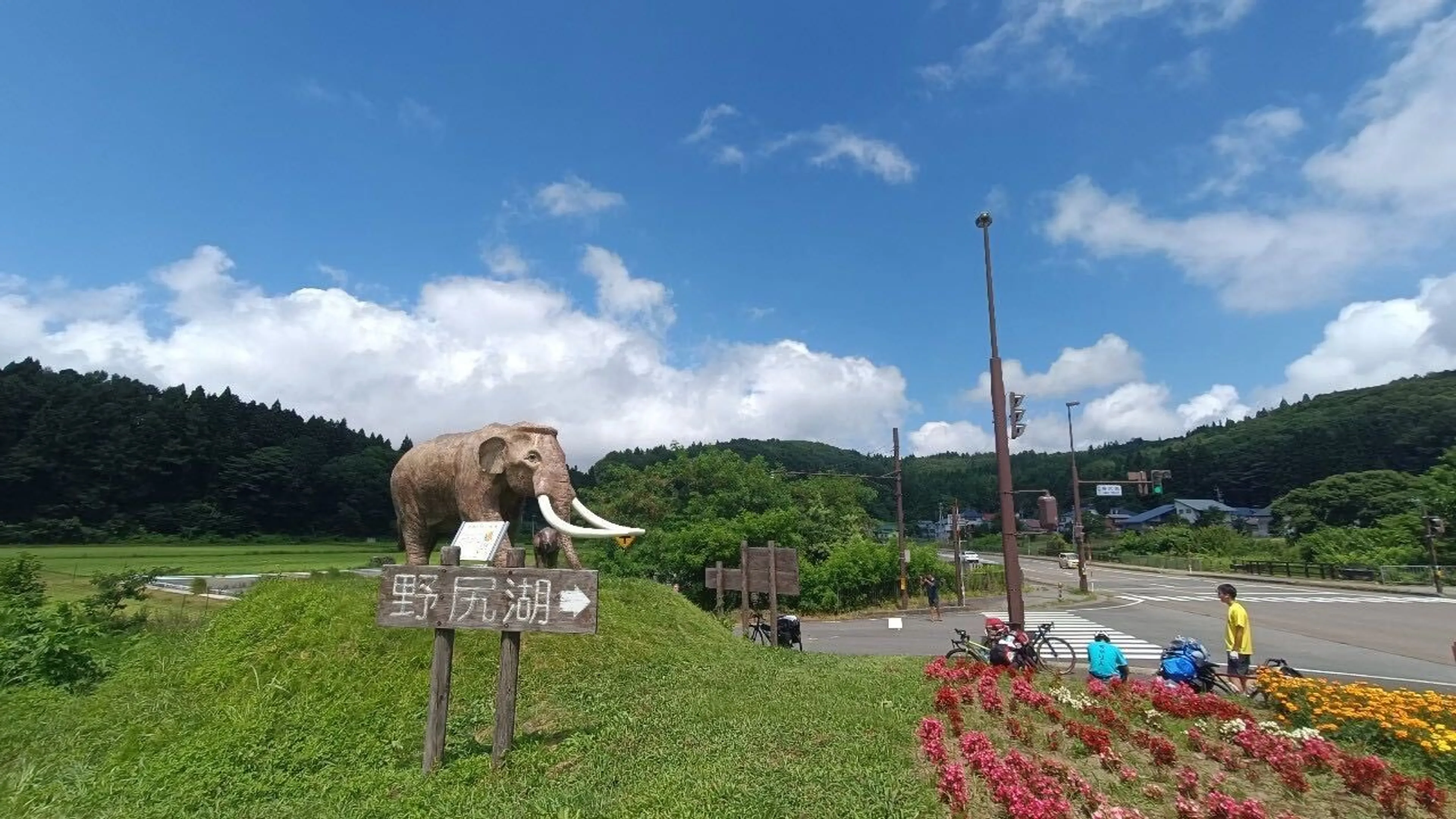 ナウマンゾウ博物館に寄って最初のステッカーをGET！