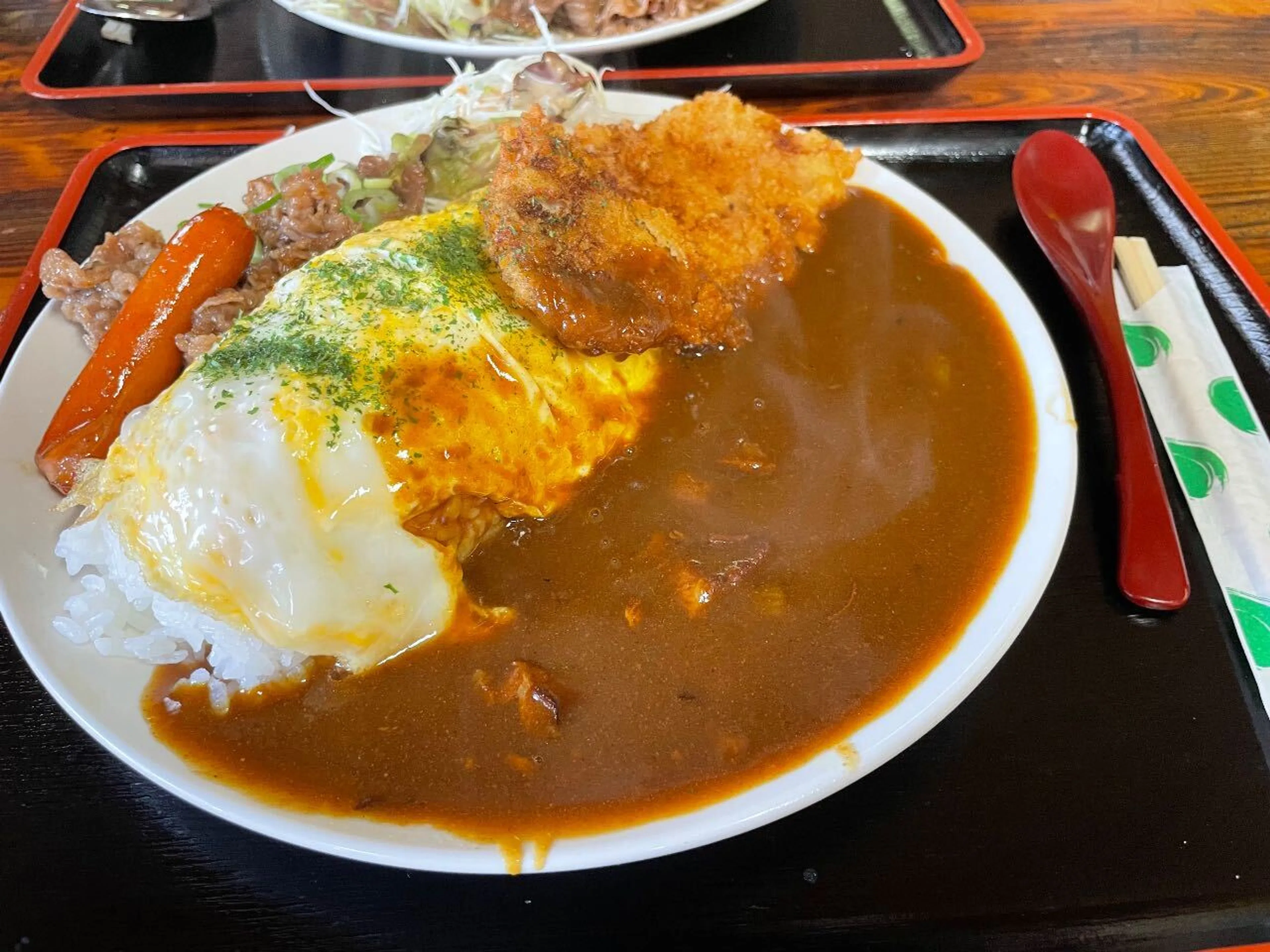 山の家で食べたバカのカレー