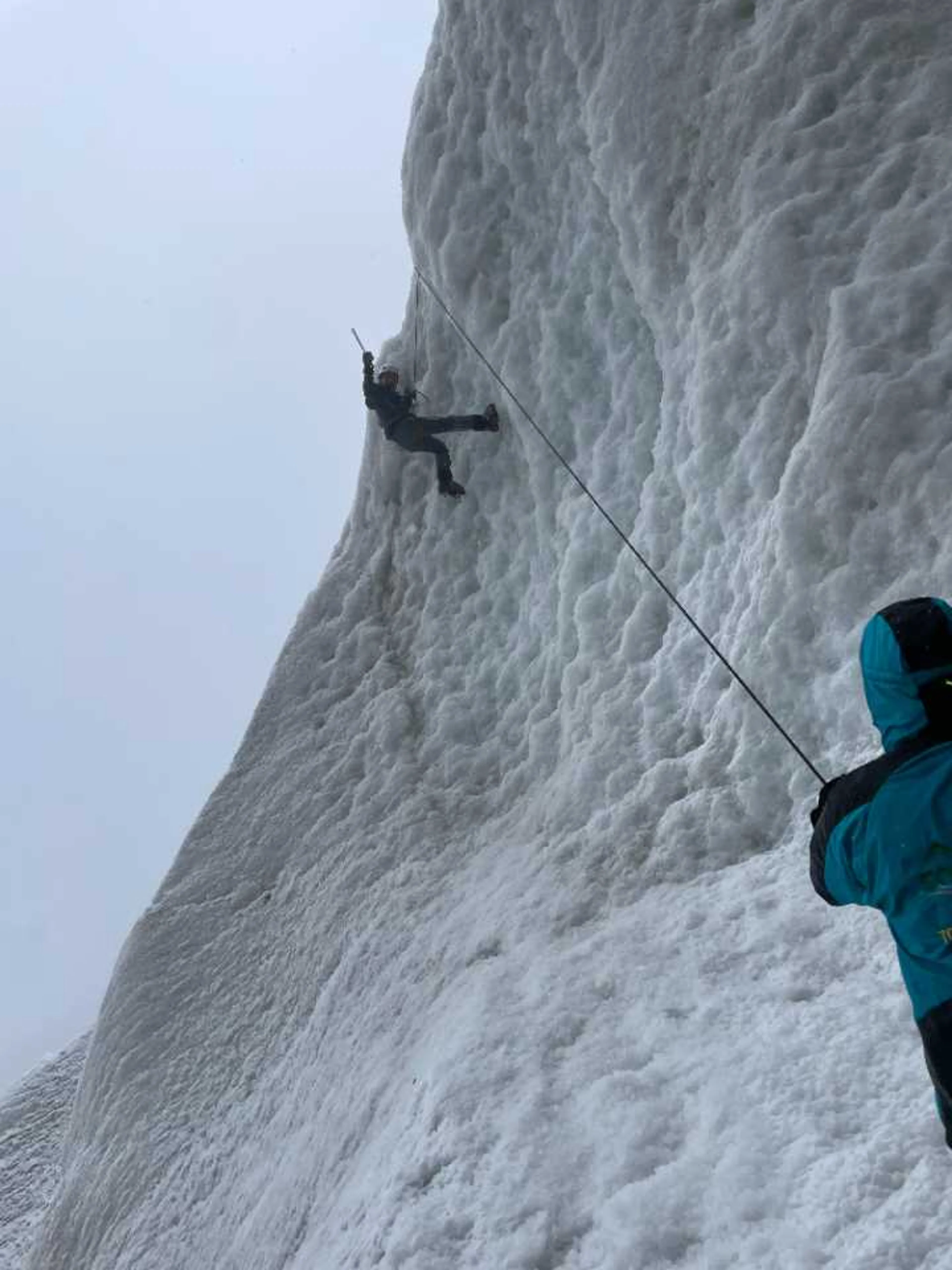 1日目メインの氷壁