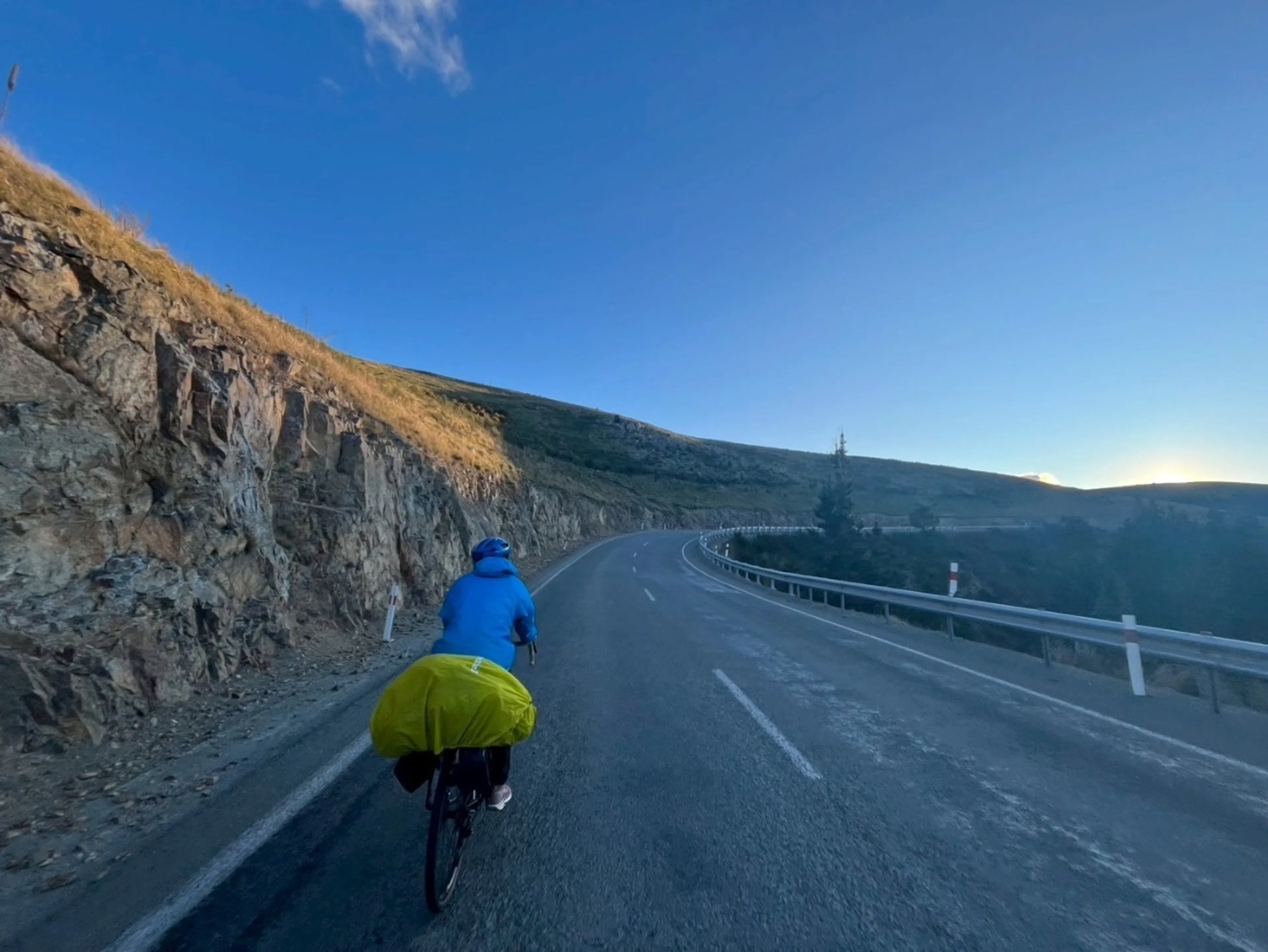 起伏が結構ある道