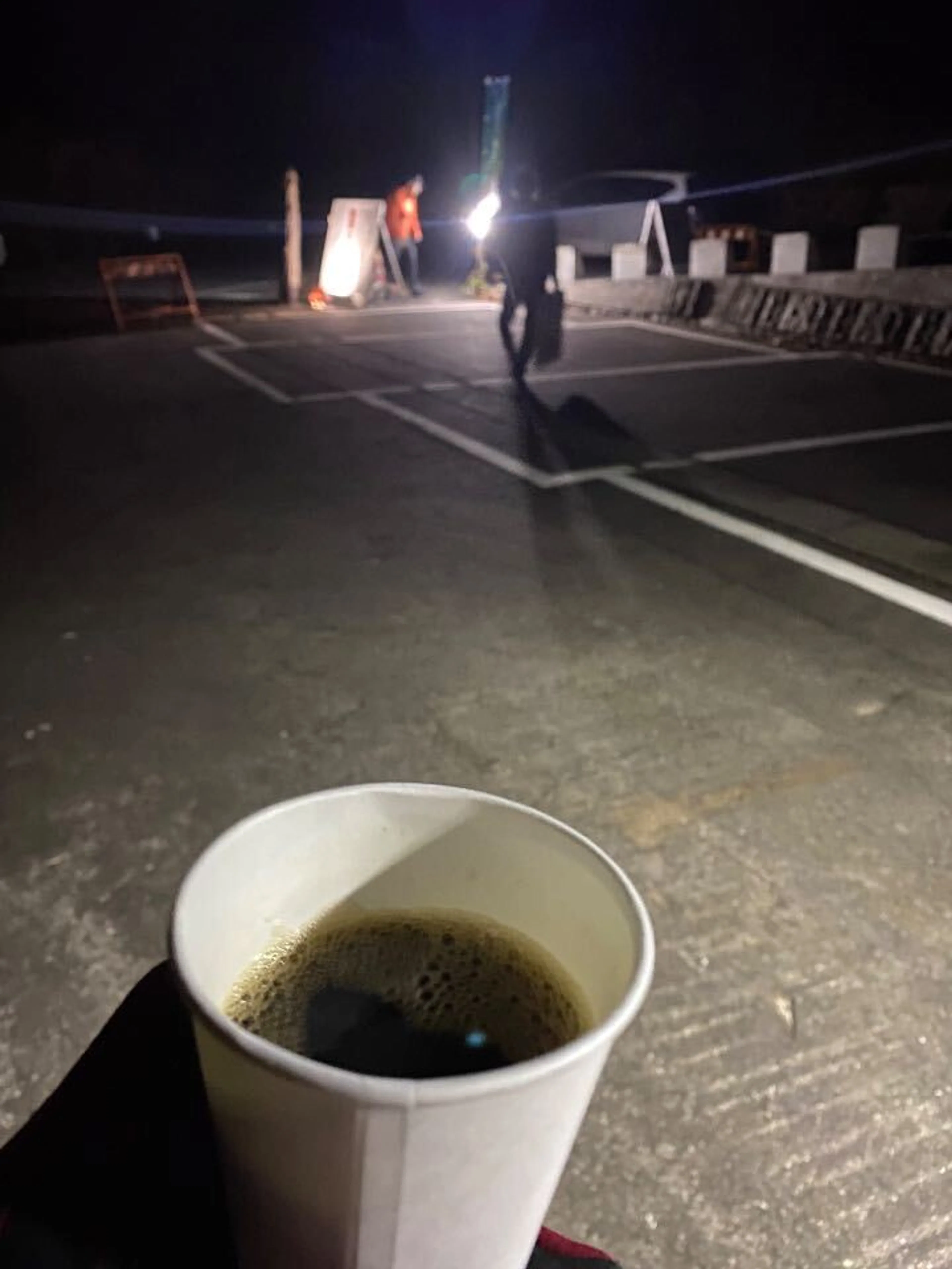 この時期は混むらしく職員の方がいたので、お喋り。コーヒーあざす