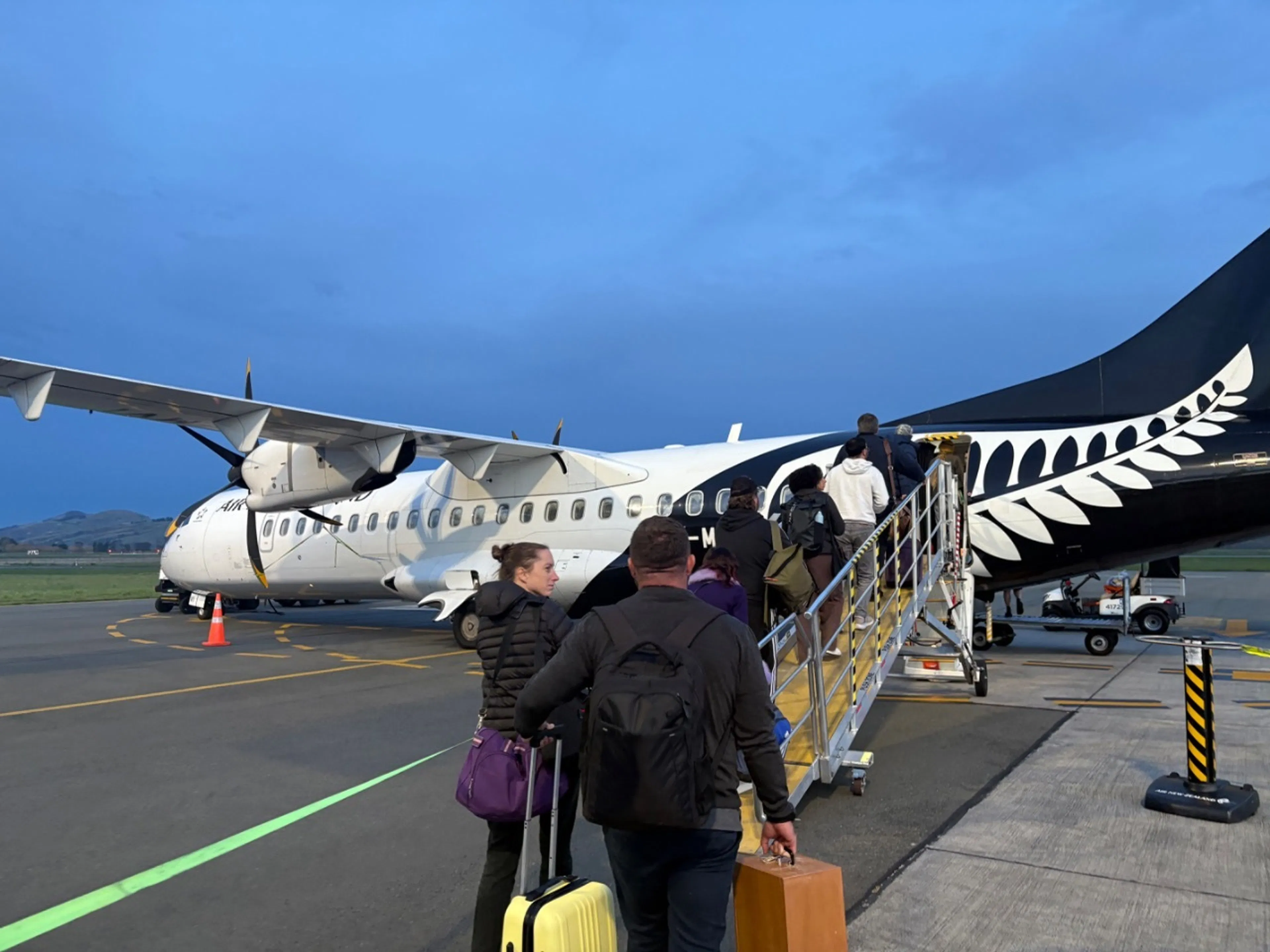 クライストチャーチまで国内線で移動