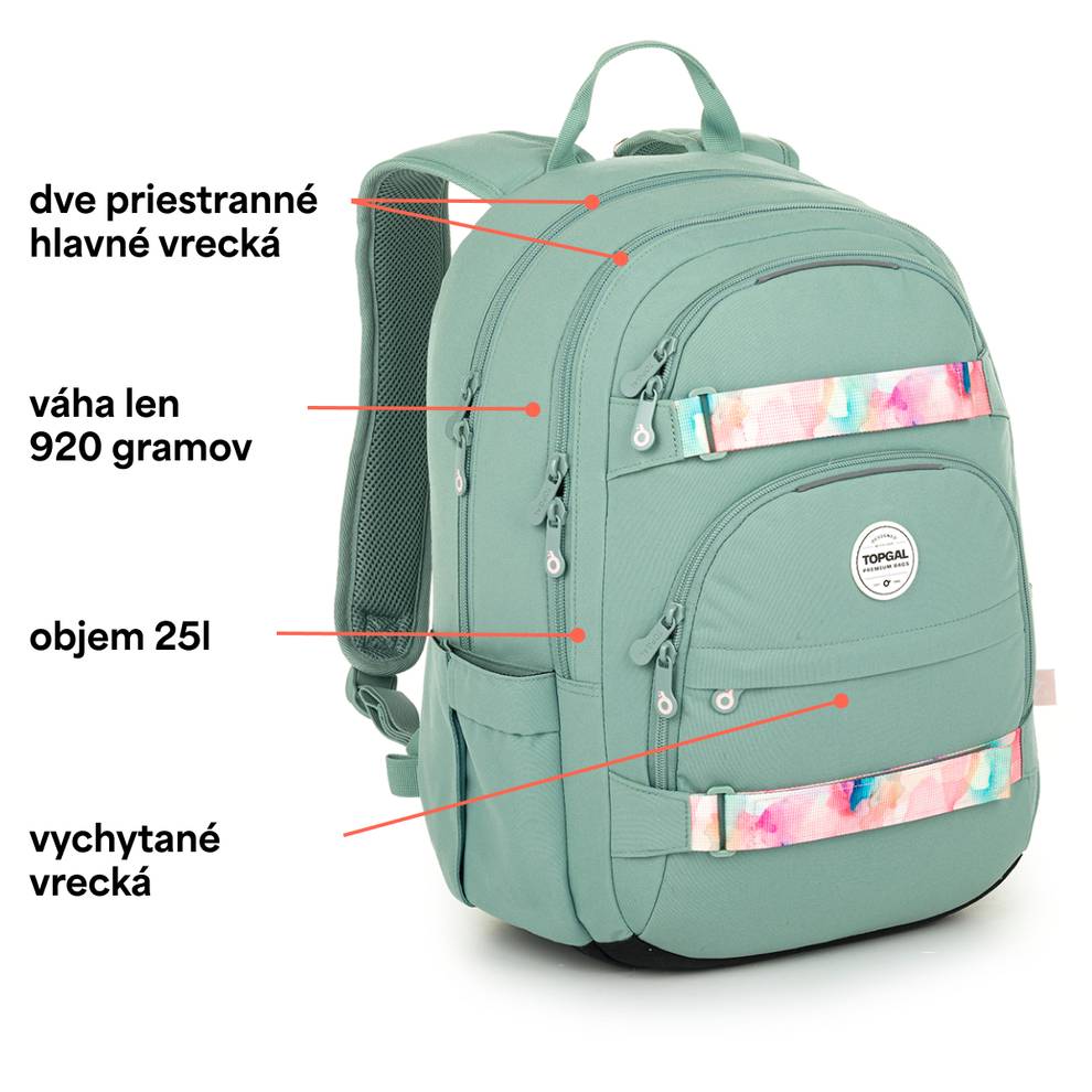 Študentský batoh VIKI - predný pohľad