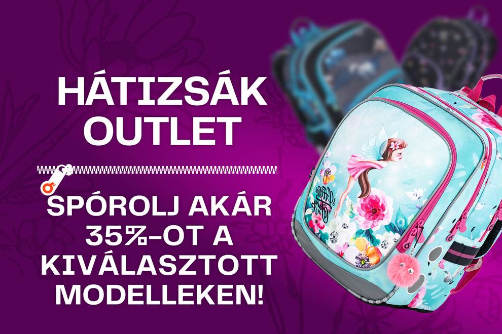 Outlet hátizsákok akár 35% kedvezménnyel 🎒