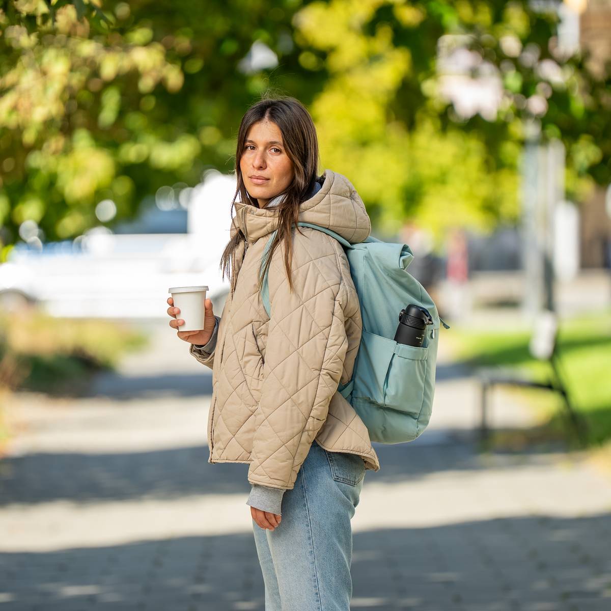Plecak miejski Topgal z miękkiego sztruksu – Ezra