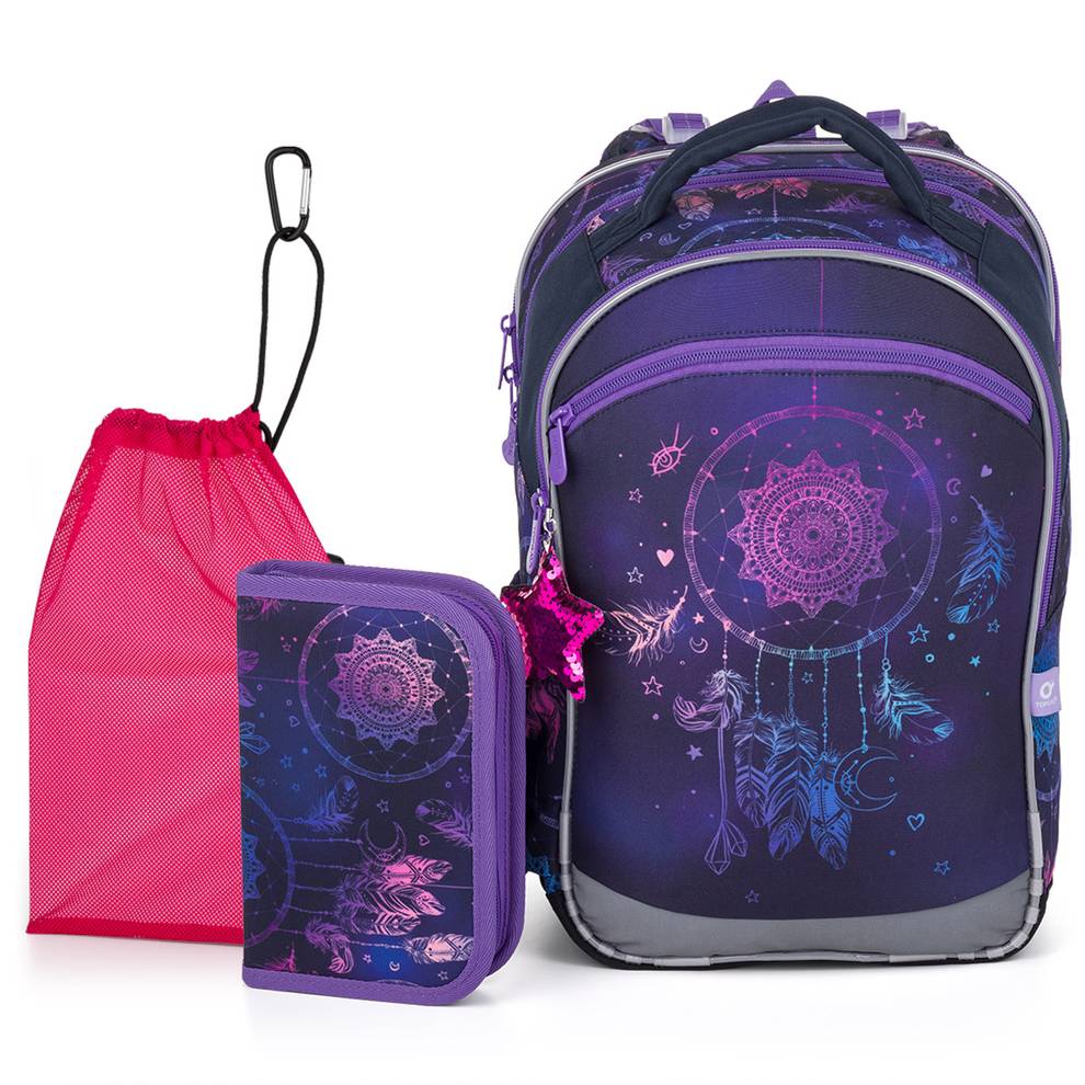 School backpack set 3 in 1 COCO 25006 SET MEDIUM