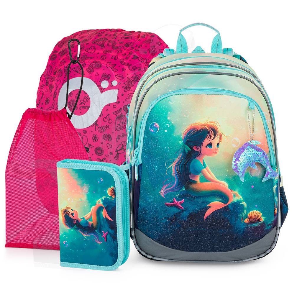 School backpack set 4 in 1 ELLY 26005 SET 4IN1