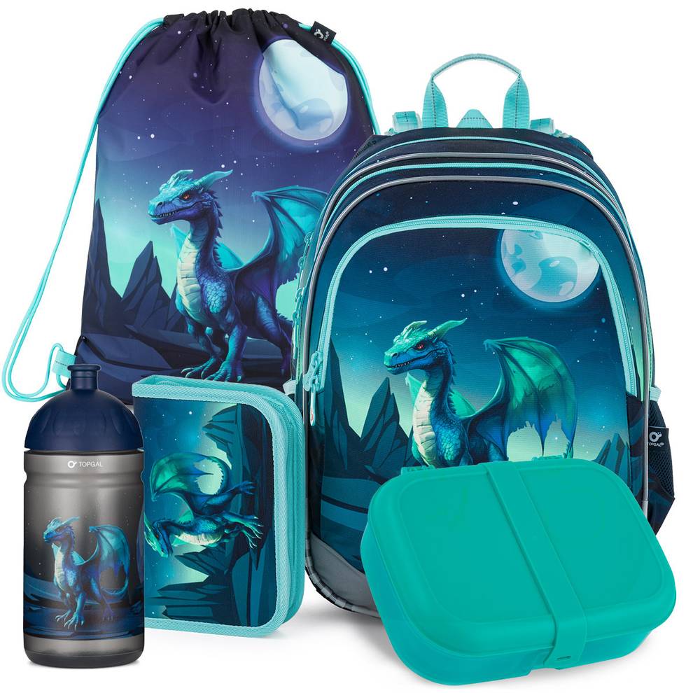 School backpack set 5 in 1 ELLY 26016 SET 5IN1