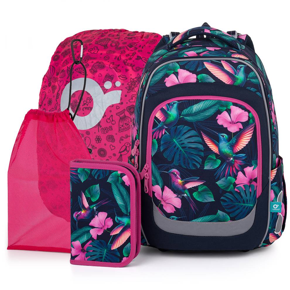 School backpack set 4 in 1 LORI 25008 SET LARGE