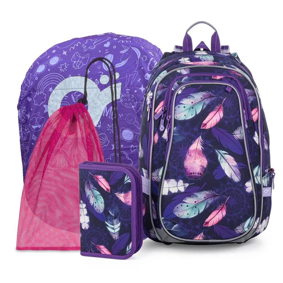 Sada Barevná pírka LYNN 26008 SET 4IN1
