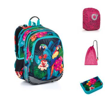 School backpack set 4 in 1 ELLY 24004 SET LARGE