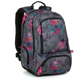 Studentský batoh s liliemi SURI 23022
