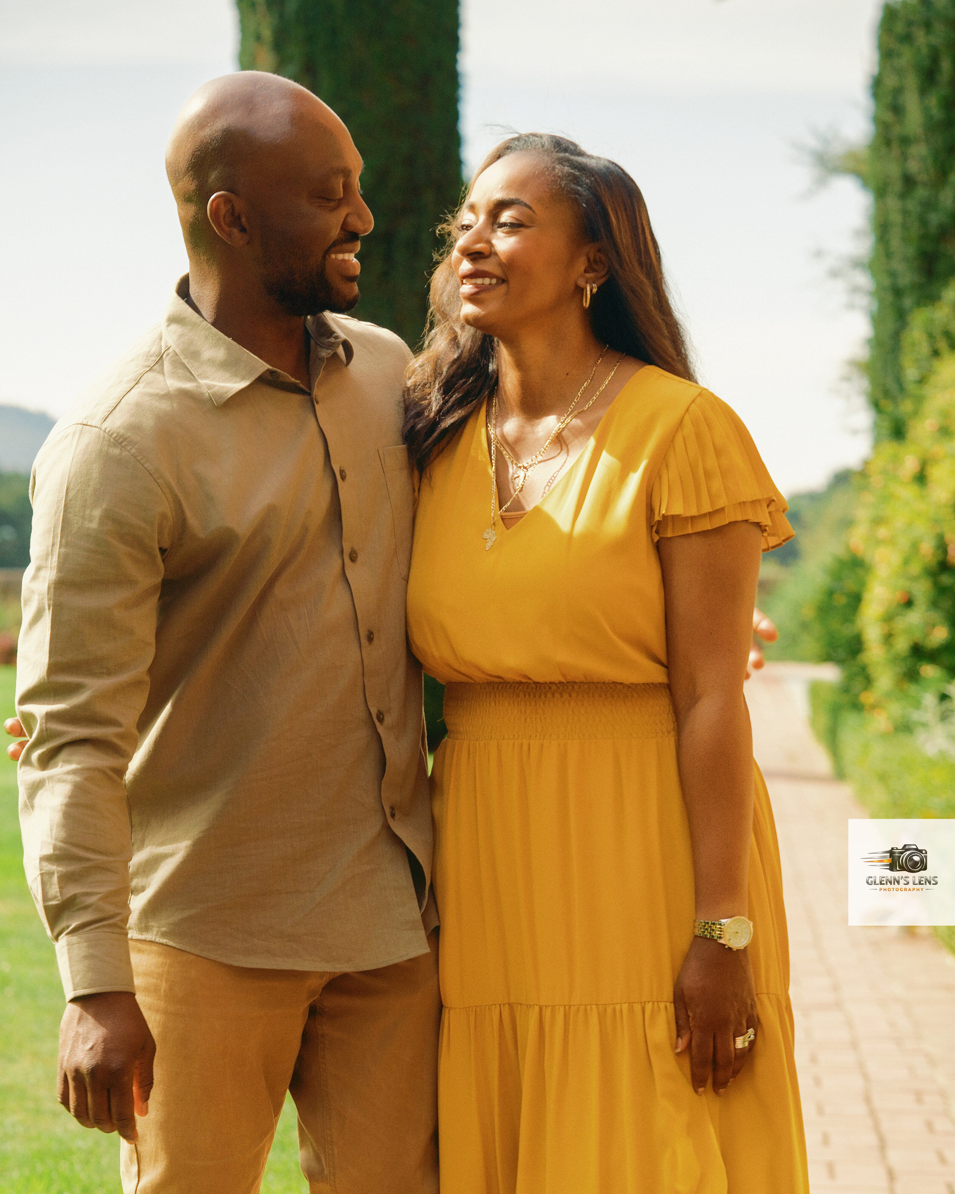 Joyful family outdoor portrait