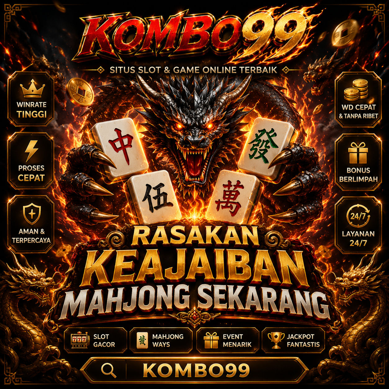 Galeri foto KOMBO99 Situs Resmi 2026 ⚡ Akses Cepat Anti Blokir & Server Stabil Tanpa Lag di Mahjong