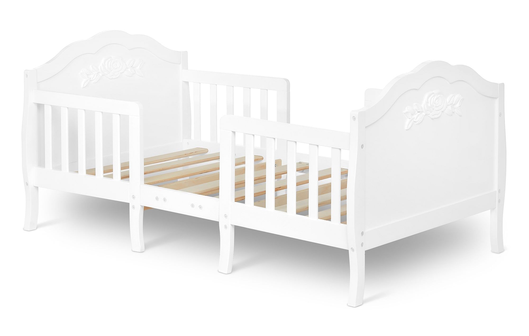 640_WHT Rose Toddler Bed Silo 2