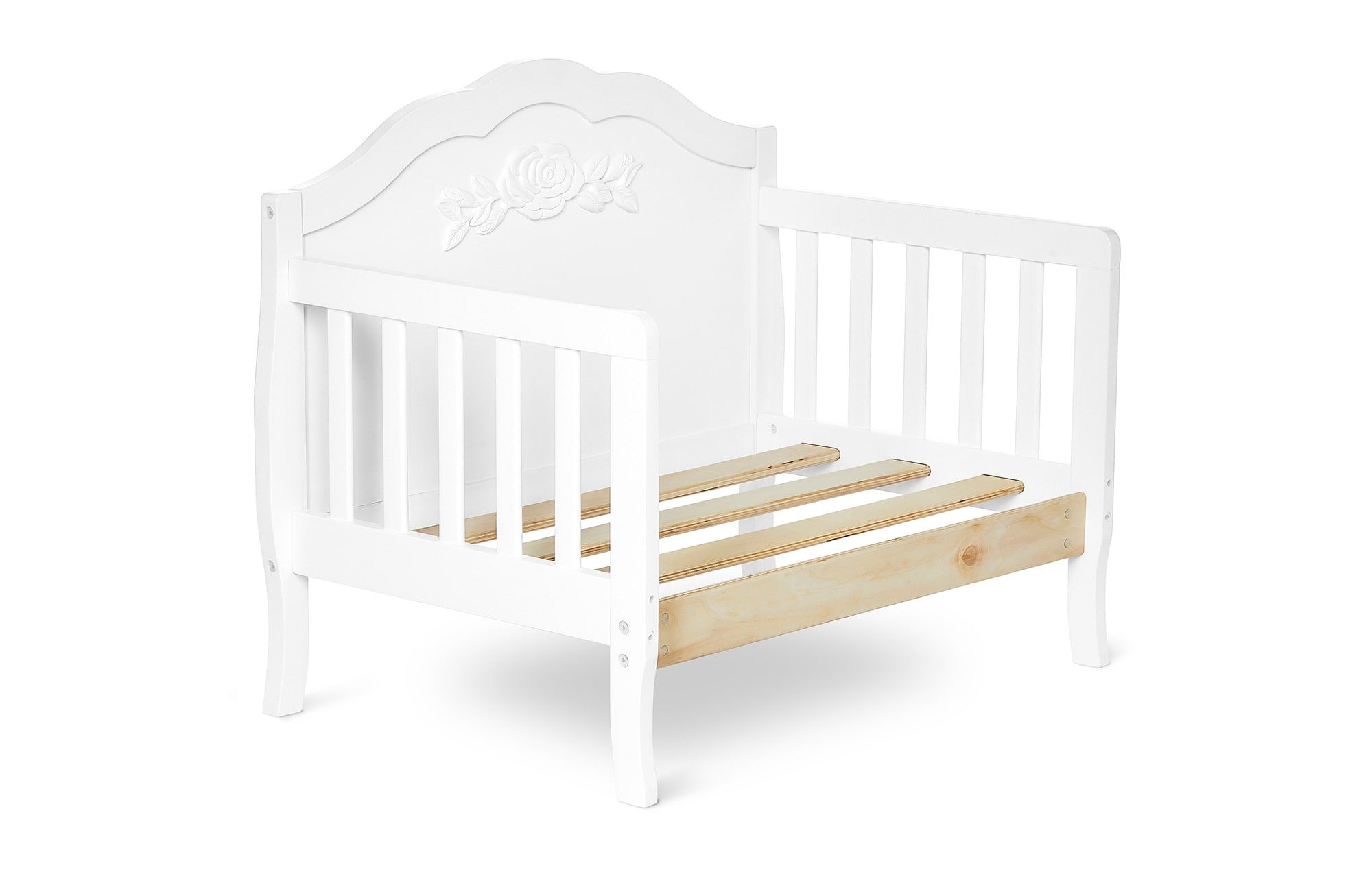 640_WHT Rose Toddler Bed Silo 7