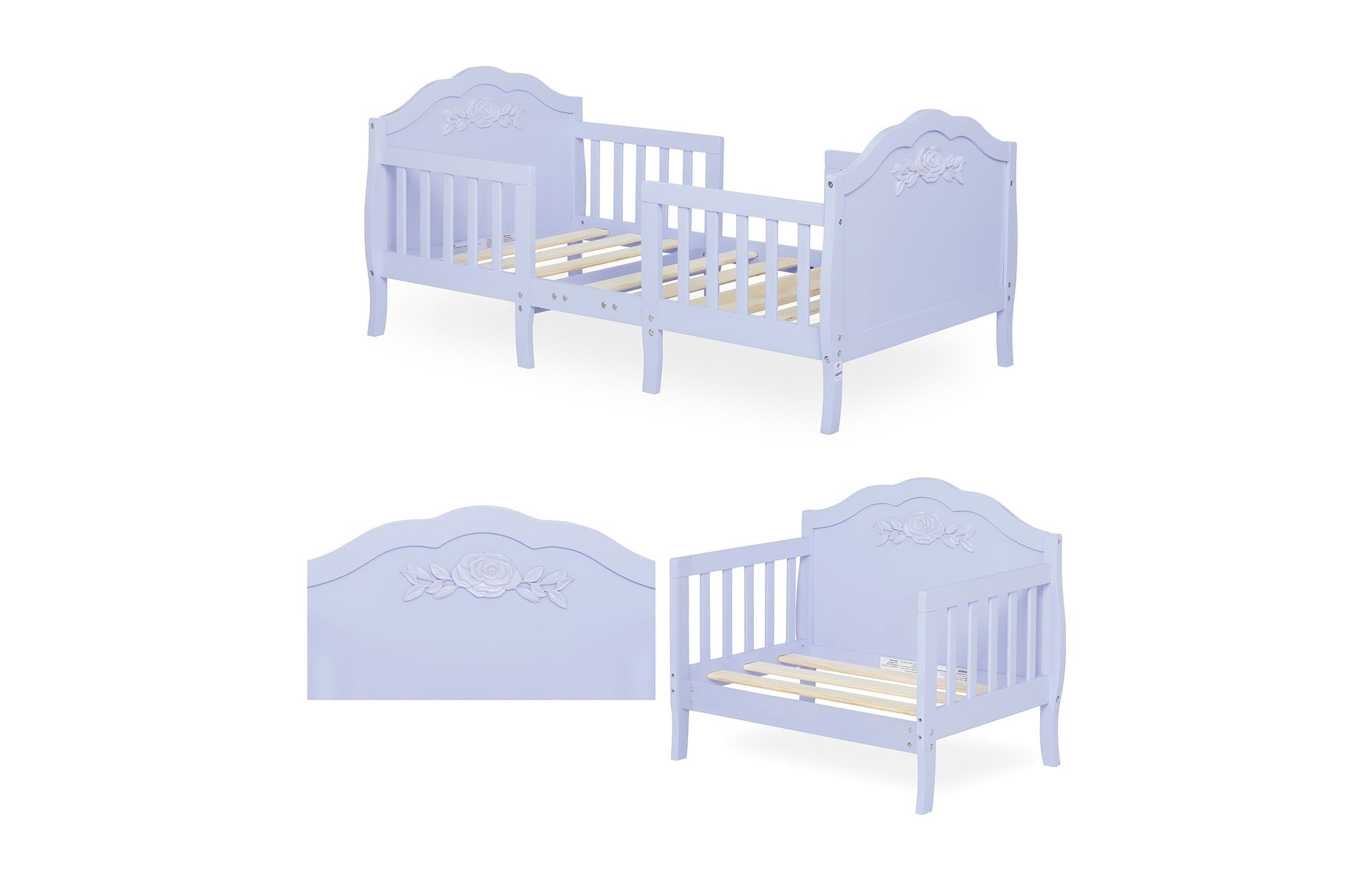 640_LAVD Rose Toddler Bed Collage 2