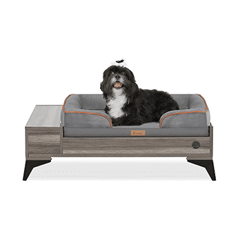 TailZzz Wyatt Wooden Dog Bed with Mattress