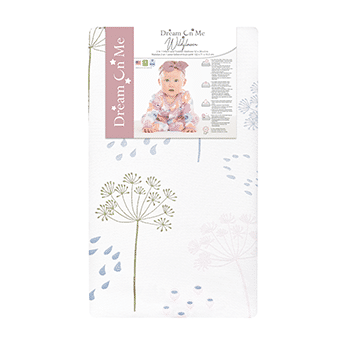 Dream On Me Wildflower 2 in 1 Infant Crib and Toddler Bed Mattress