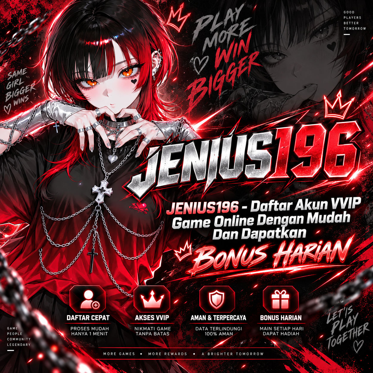 JENIUS196 - Daftar Akun VVIP Game Online Dengan Mudah Dan Dapatkan Bonus Harian 