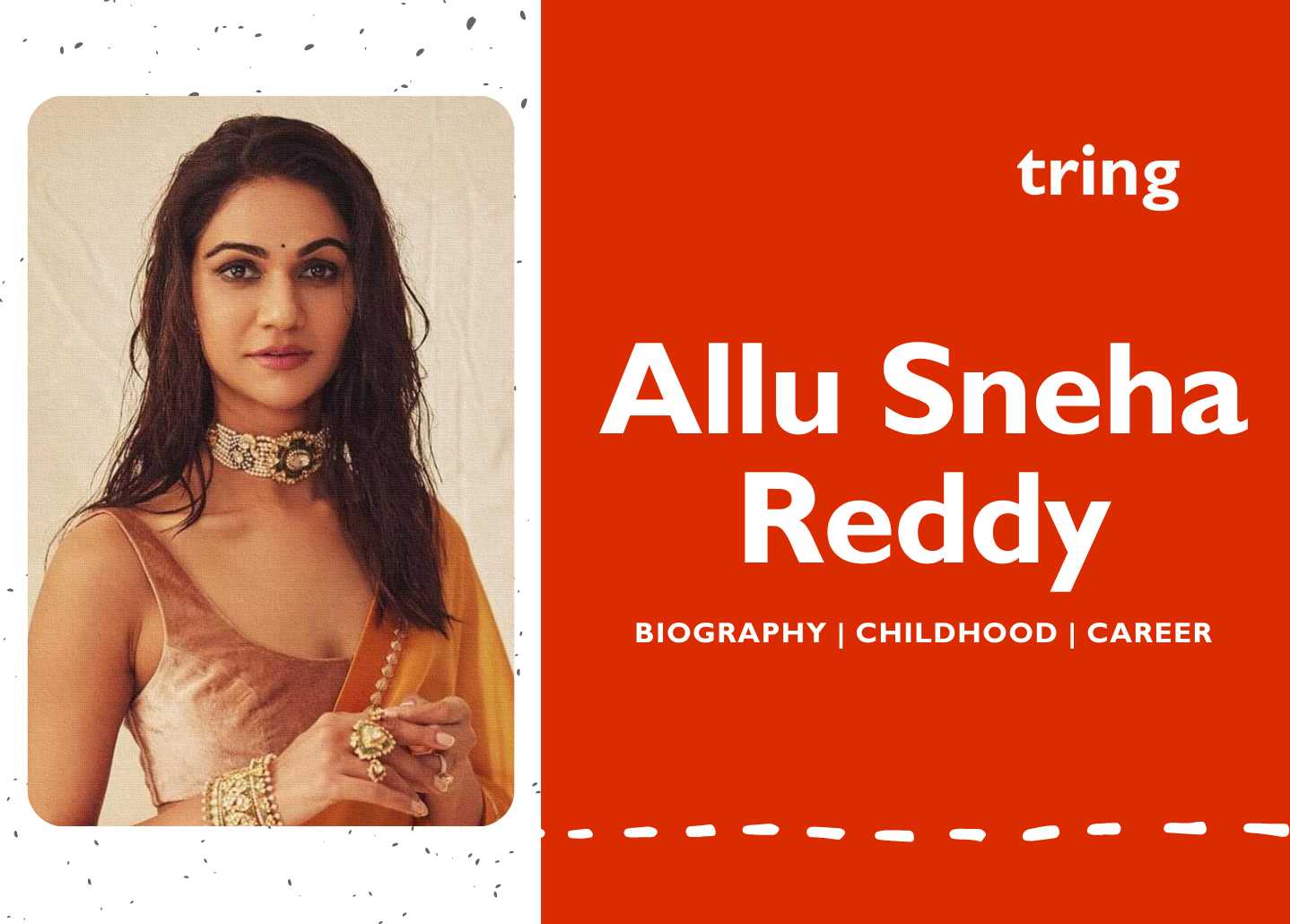 Allu Sneha Reddy Mobile Banner Tring 