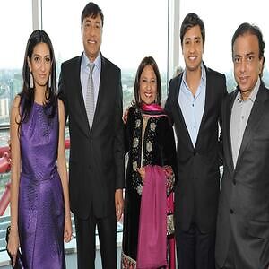 Lakshmi Niwas Mittal Family