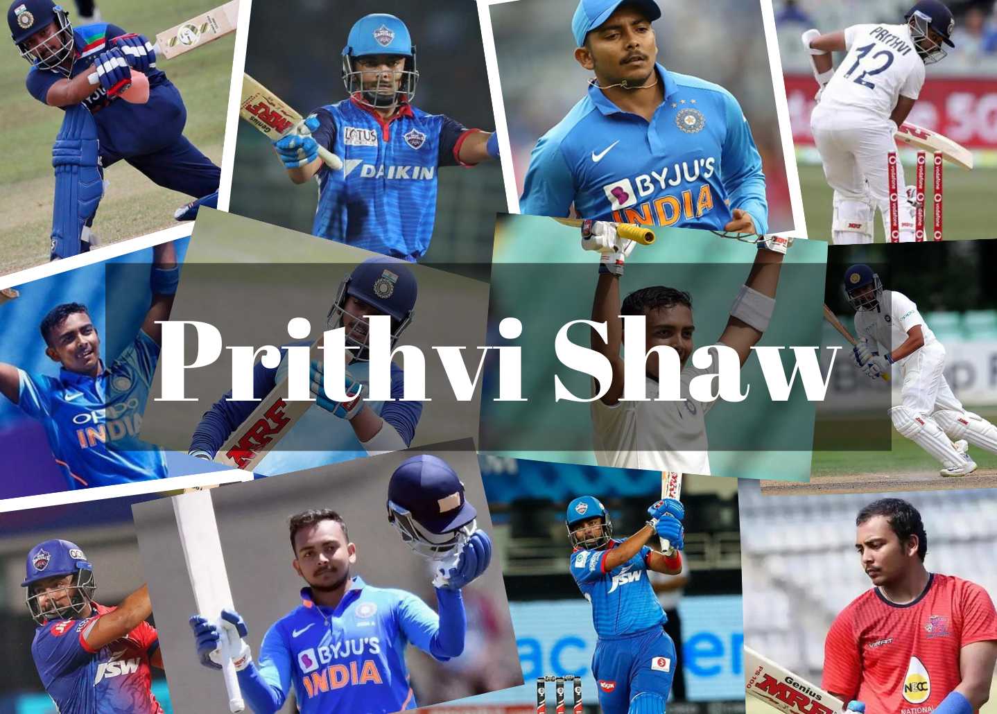 Prithvi Shaw Collage