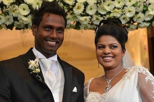 Angelo Mathews Marriage